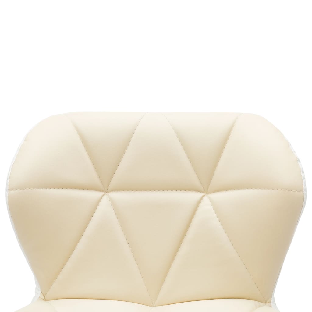 Barkrukken 2 st kunstleer crèmekleurig is nu te koop bij PeponiXL, paradijselijk wonen!