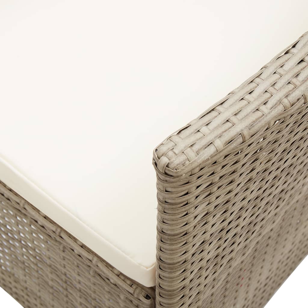 Tuinstoelen 2 st met kussens poly rattan beige is nu te koop bij PeponiXL, paradijselijk wonen!