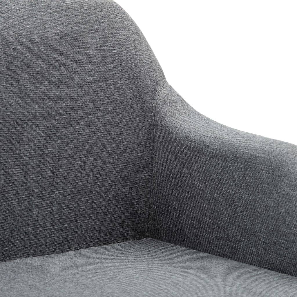 Eetkamerstoelen 4 st draaibaar stof lichtgrijs is nu te koop bij PeponiXL, paradijselijk wonen!