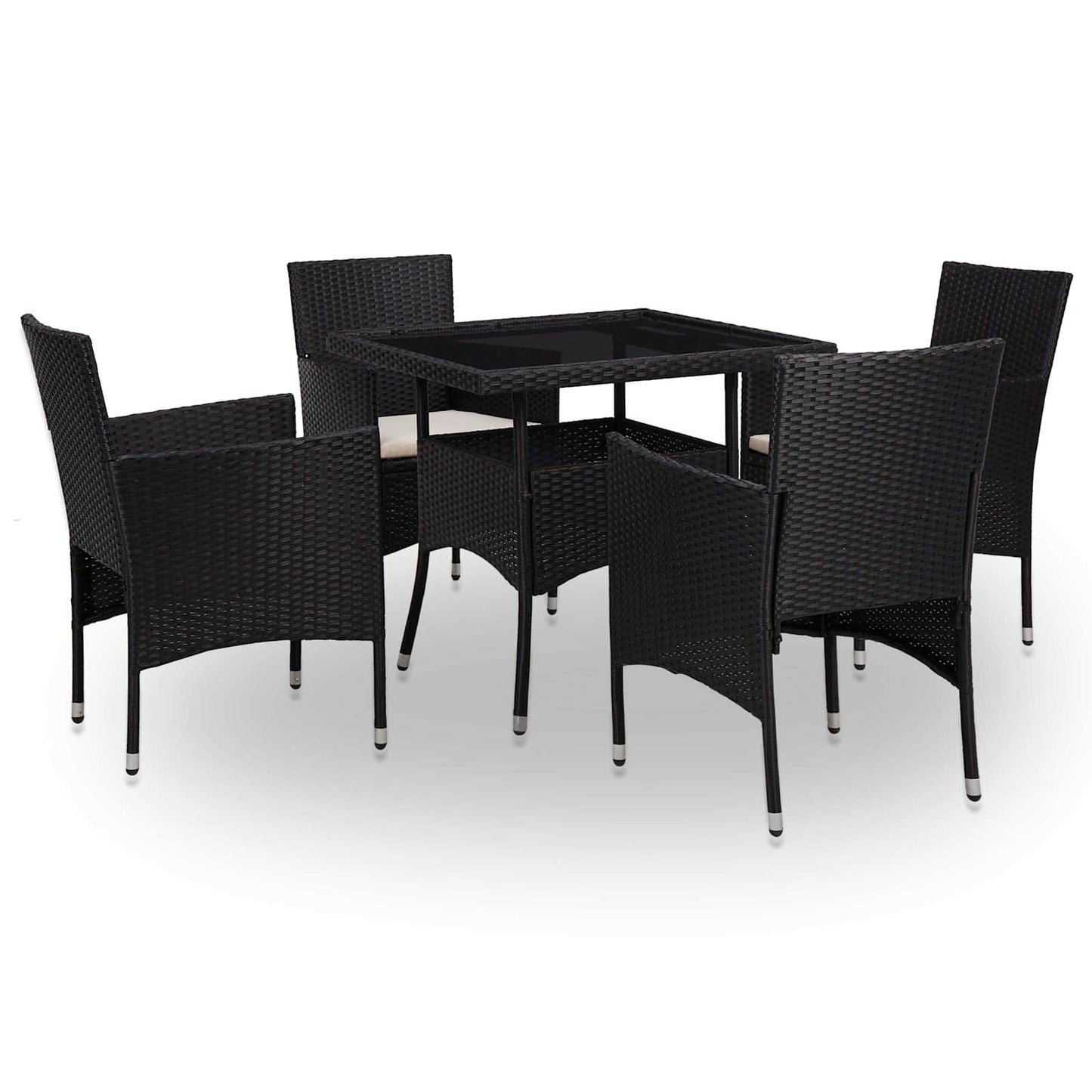 Meubelset 5 pcs Zwart is nu te koop bij PeponiXL, paradijselijk wonen!