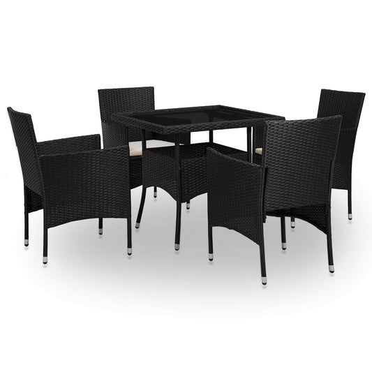 Meubelset 5 pcs Zwart is nu te koop bij PeponiXL, paradijselijk wonen!