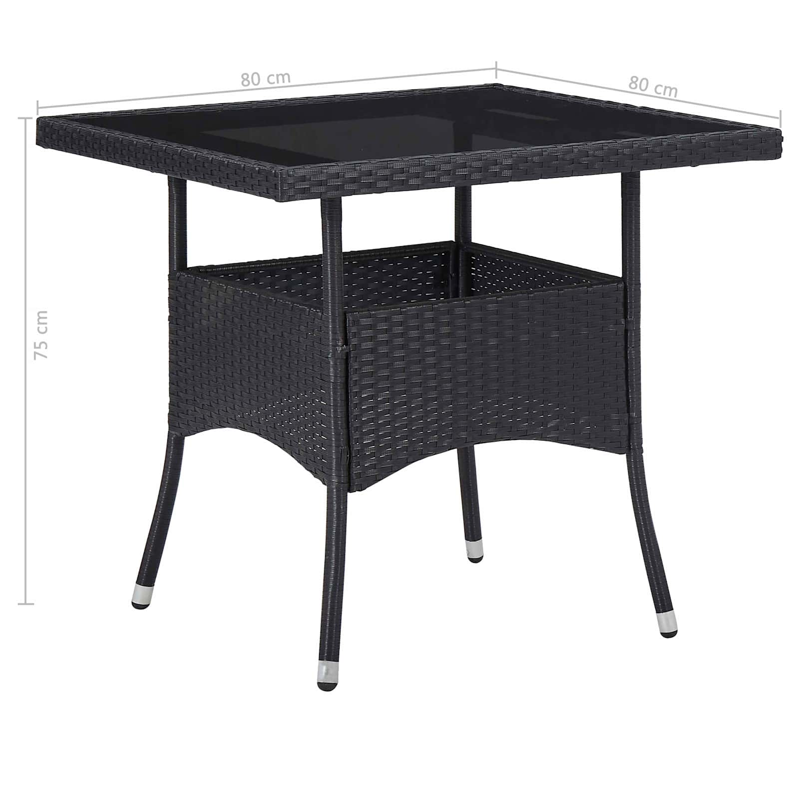 Meubelset 5 pcs Zwart is nu te koop bij PeponiXL, paradijselijk wonen!