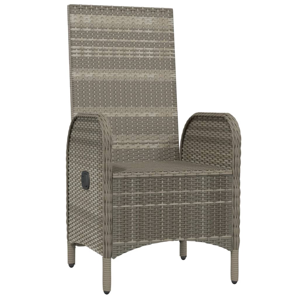 Tuinstoelen 2 st poly rattan grijs is nu te koop bij PeponiXL, paradijselijk wonen!