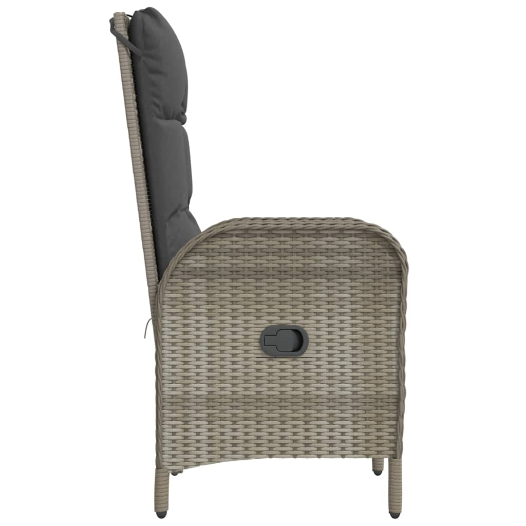 Tuinstoelen 2 st poly rattan grijs is nu te koop bij PeponiXL, paradijselijk wonen!