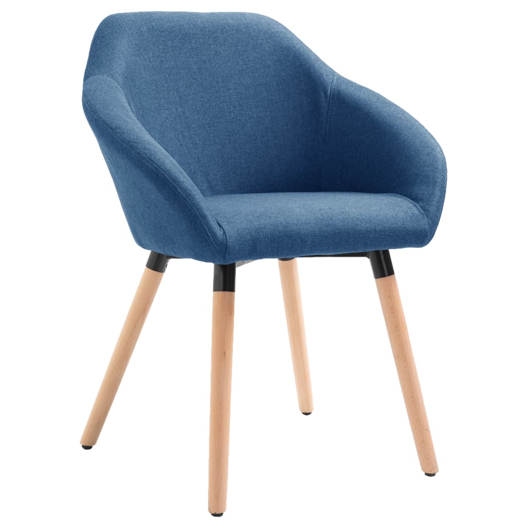 Eetkamerstoelen 4 st stof blauw is nu te koop bij PeponiXL, paradijselijk wonen!