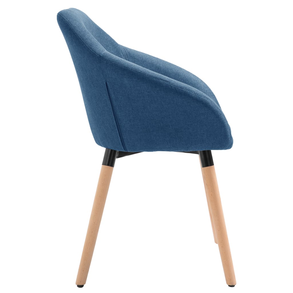 Eetkamerstoelen 4 st stof blauw is nu te koop bij PeponiXL, paradijselijk wonen!