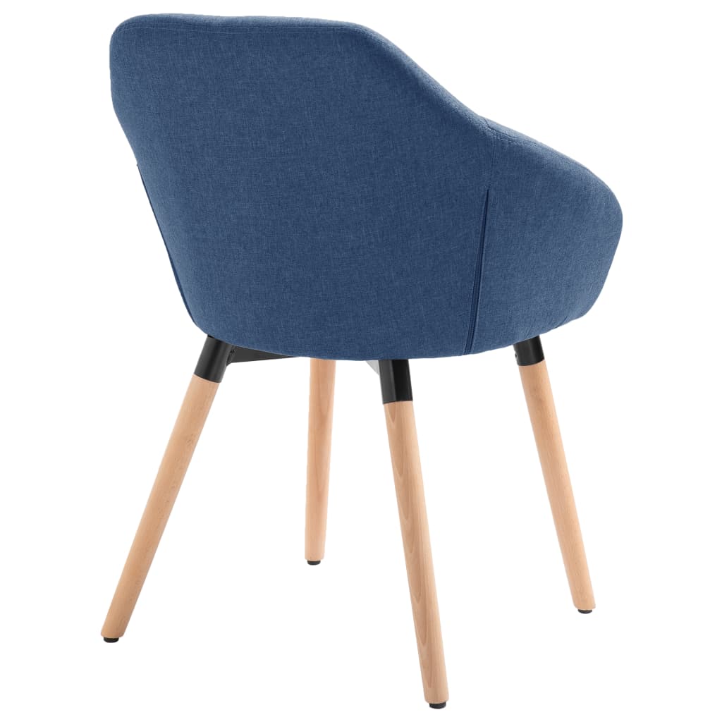 Eetkamerstoelen 4 st stof blauw is nu te koop bij PeponiXL, paradijselijk wonen!