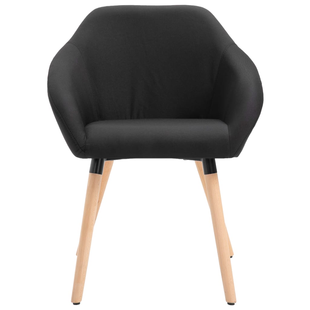 Eetkamerstoelen 6 st stof zwart is nu te koop bij PeponiXL, paradijselijk wonen!