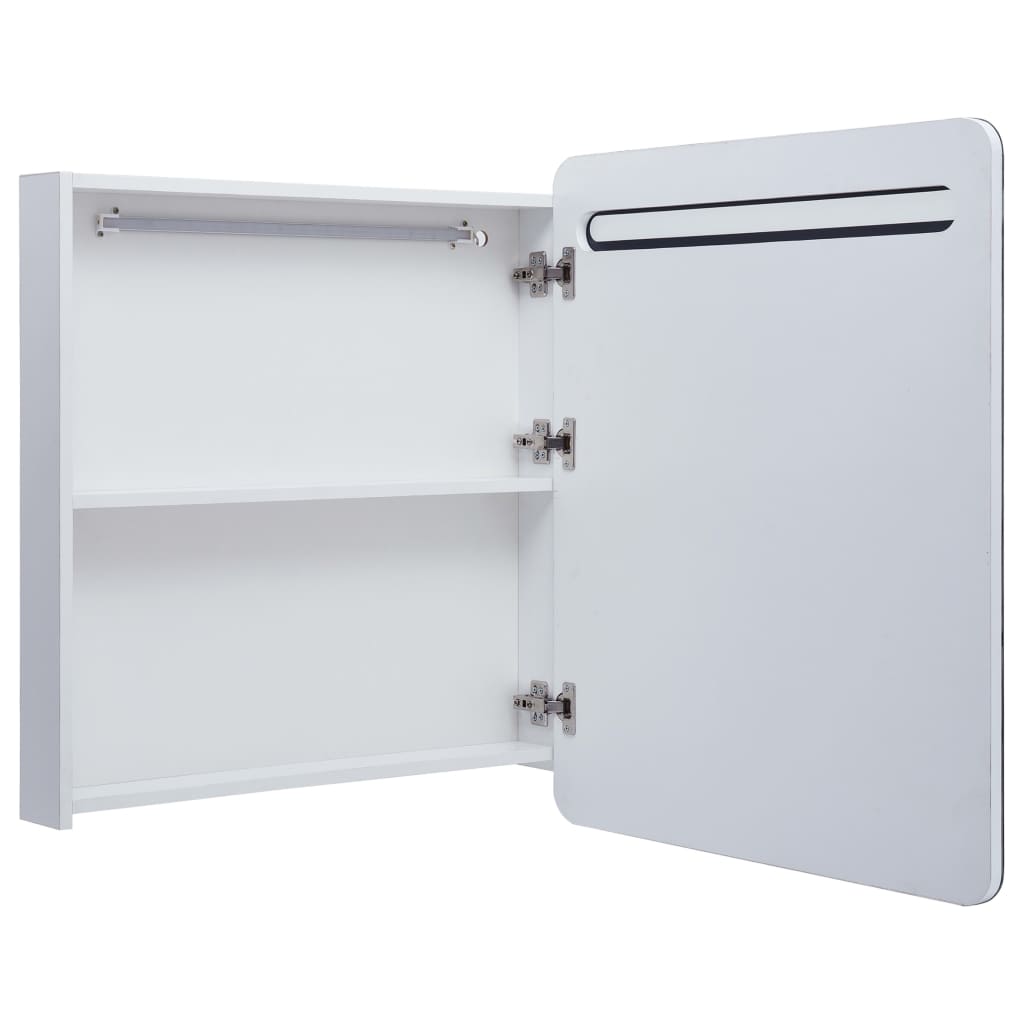Badkamerkastje met spiegel LED 68x9x80 cm is nu te koop bij PeponiXL, paradijselijk wonen!