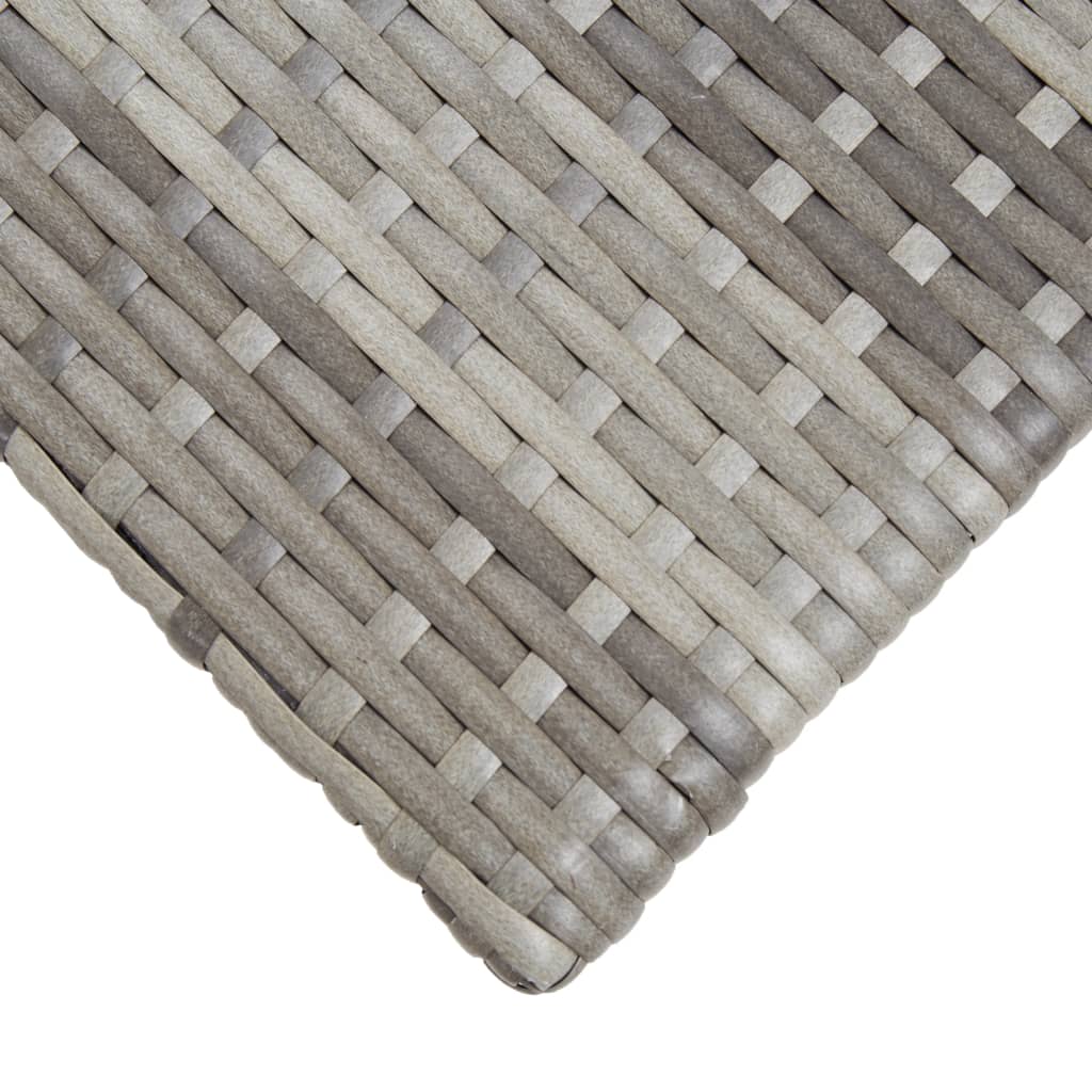 Theetafel 50x50x47 cm poly rattan grijs is nu te koop bij PeponiXL, paradijselijk wonen!