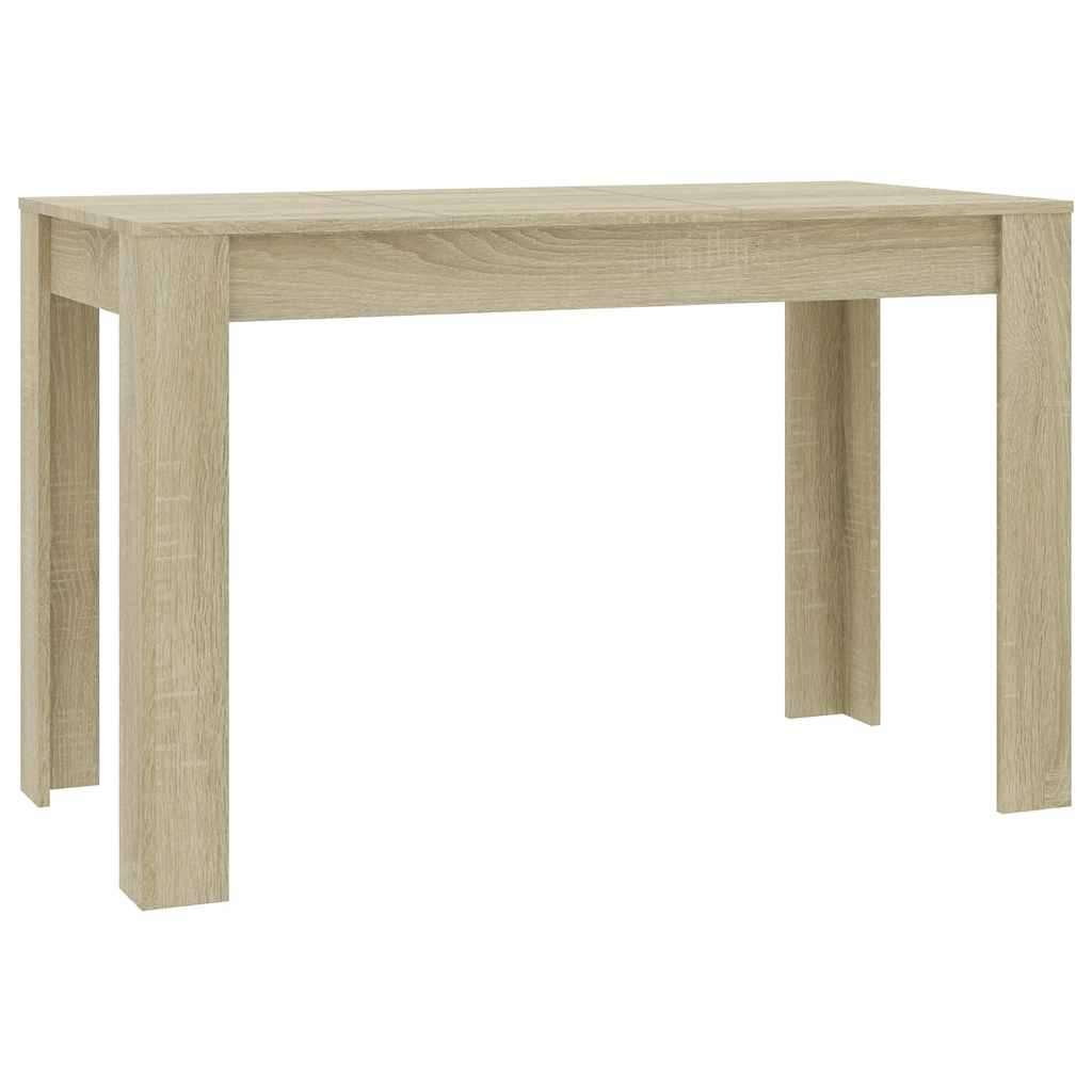 Eettafel 120x60x76 cm bewerkt hout sonoma eikenkleurig is nu te koop bij PeponiXL, paradijselijk wonen!