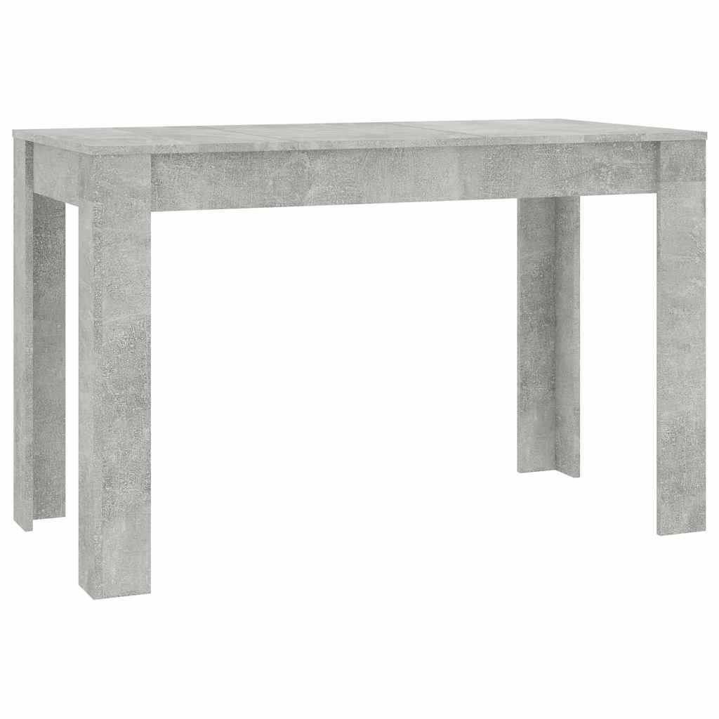 Eettafel 120x60x76 cm bewerkt hout betongrijs is nu te koop bij PeponiXL, paradijselijk wonen!