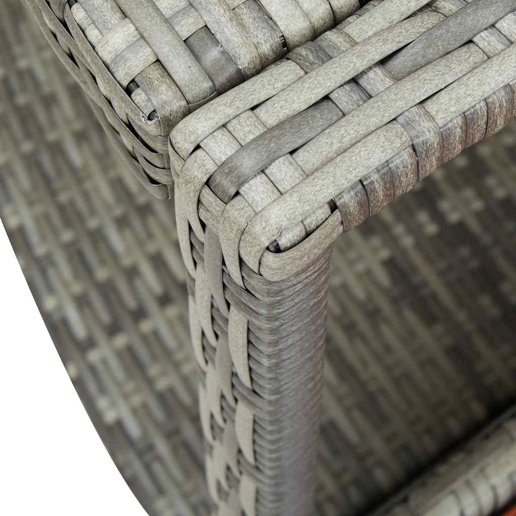 Hottub-ombouw poly rattan grijs is nu te koop bij PeponiXL, paradijselijk wonen!