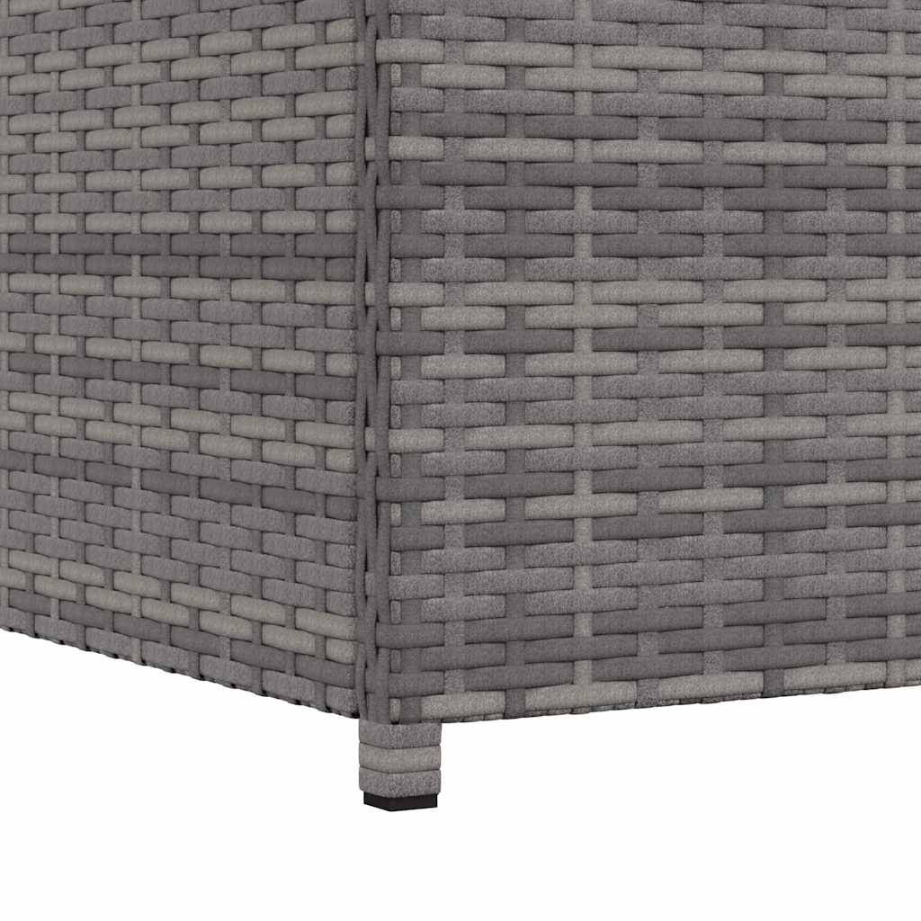 Tuinbox 120x50x60 cm poly rattan grijs is nu te koop bij PeponiXL, paradijselijk wonen!