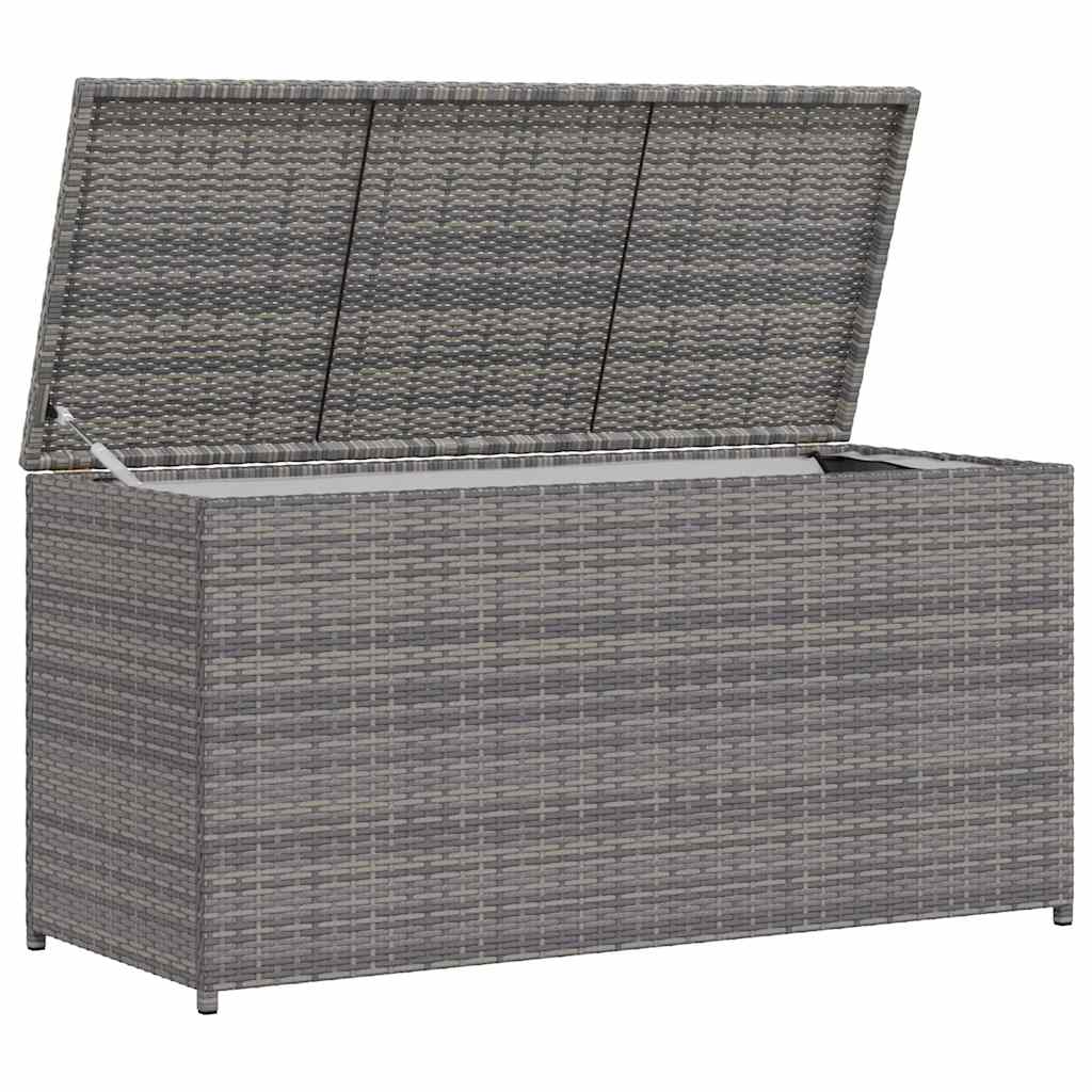 Tuinbox 120x50x60 cm poly rattan grijs is nu te koop bij PeponiXL, paradijselijk wonen!