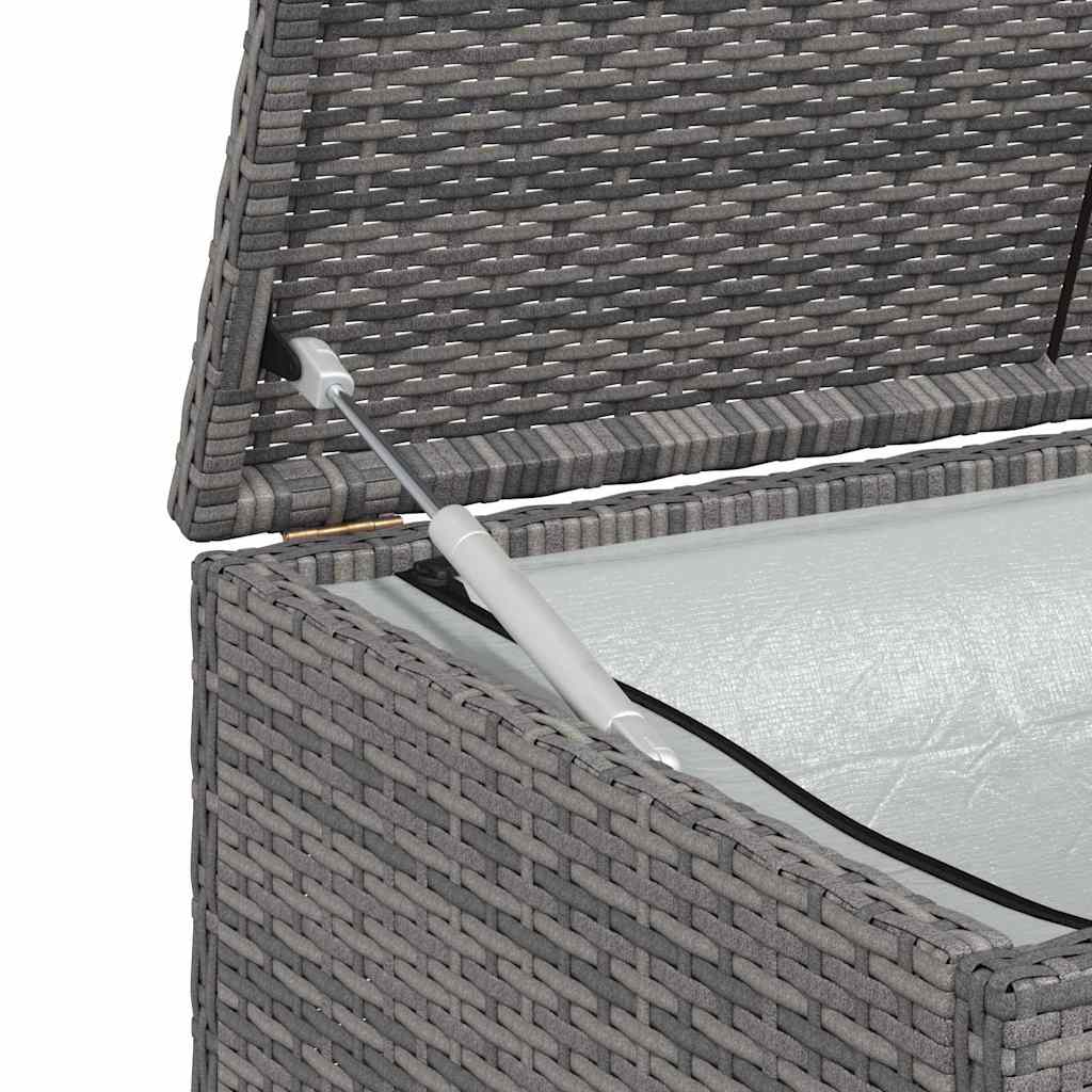 Tuinbox 120x50x60 cm poly rattan grijs is nu te koop bij PeponiXL, paradijselijk wonen!