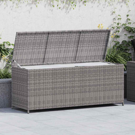 Tuinbox 150x50x60 cm poly rattan grijs is nu te koop bij PeponiXL, paradijselijk wonen!