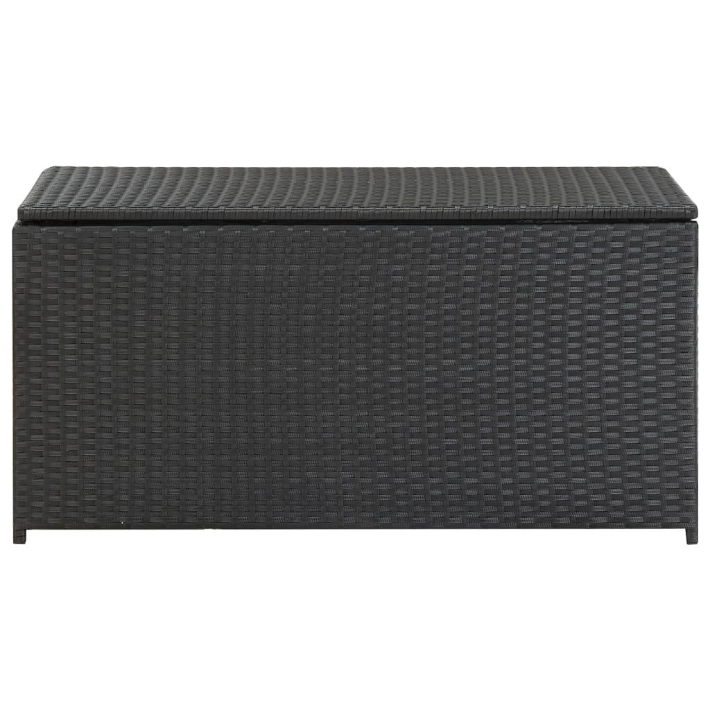 Tuinbox 100x50x50 cm poly rattan zwart is nu te koop bij PeponiXL, paradijselijk wonen!