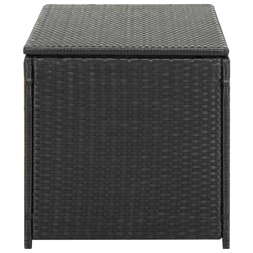 Tuinbox 100x50x50 cm poly rattan zwart is nu te koop bij PeponiXL, paradijselijk wonen!