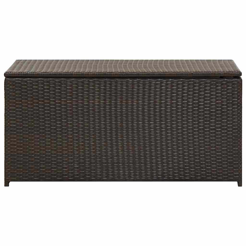 Tuinbox 100x50x50 cm poly rattan bruin is nu te koop bij PeponiXL, paradijselijk wonen!
