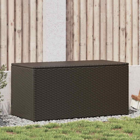 Tuinbox 100x50x50 cm poly rattan bruin is nu te koop bij PeponiXL, paradijselijk wonen!