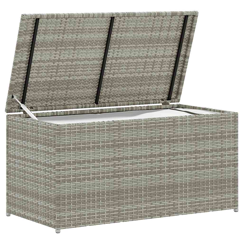 Tuinbox 100x50x50 cm poly rattan grijs is nu te koop bij PeponiXL, paradijselijk wonen!