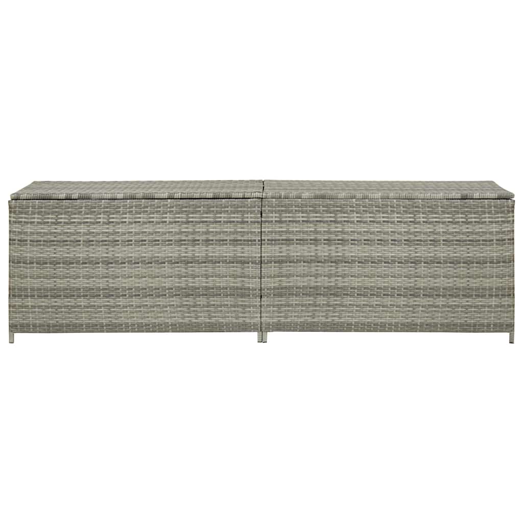 Tuinbox 200x50x60 cm poly rattan grijs is nu te koop bij PeponiXL, paradijselijk wonen!