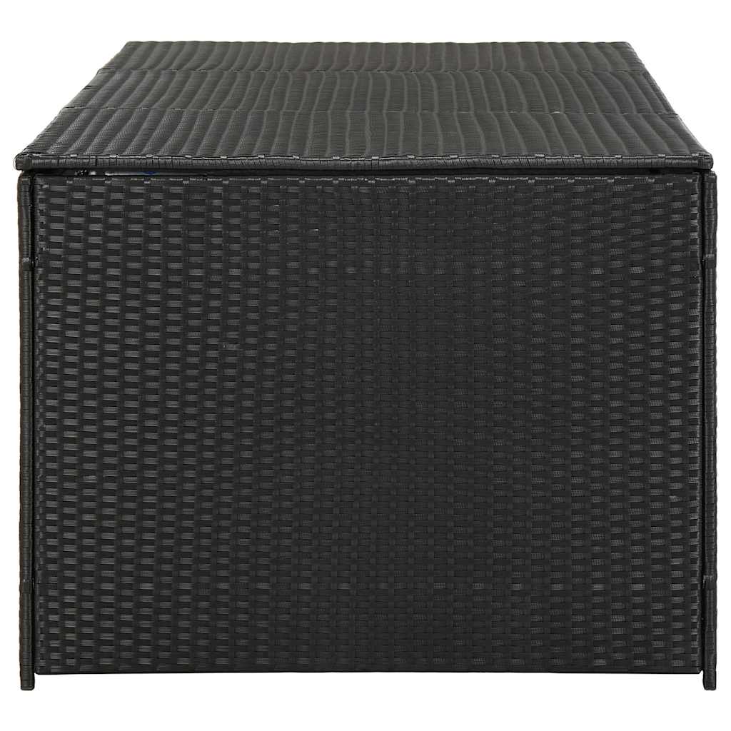 Tuinbox 180x90x70 cm poly rattan zwart is nu te koop bij PeponiXL, paradijselijk wonen!