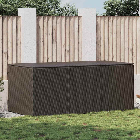 Tuinbox 180x90x70 cm poly rattan bruin is nu te koop bij PeponiXL, paradijselijk wonen!