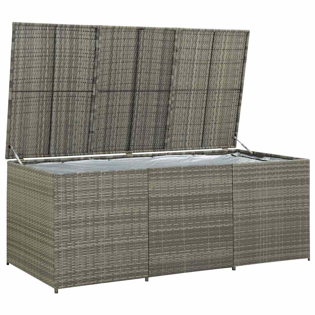 Tuinbox 180x90x70 cm poly rattan grijs is nu te koop bij PeponiXL, paradijselijk wonen!