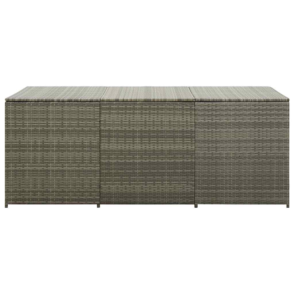 Tuinbox 180x90x70 cm poly rattan grijs is nu te koop bij PeponiXL, paradijselijk wonen!