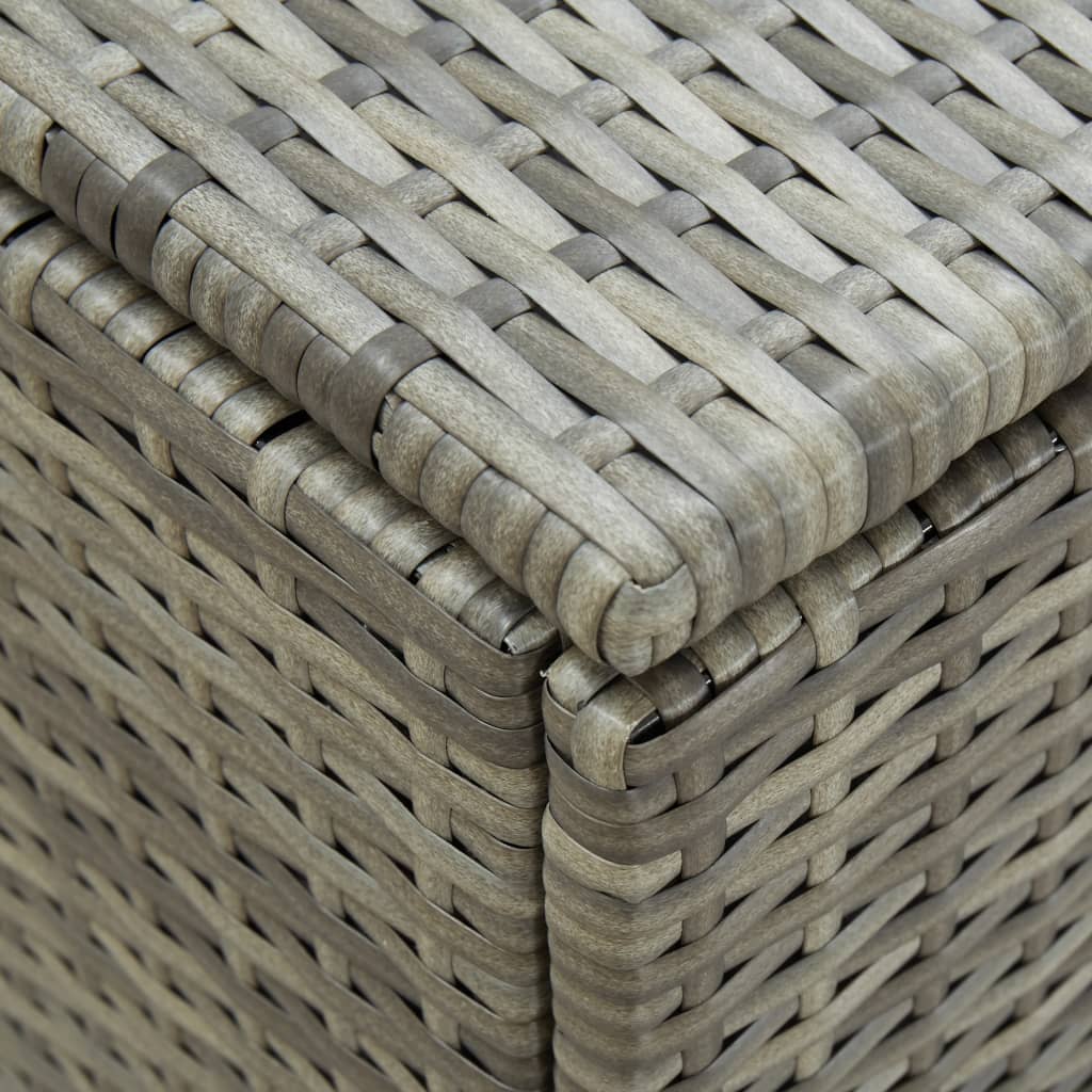 Tuinbox 180x90x70 cm poly rattan grijs is nu te koop bij PeponiXL, paradijselijk wonen!