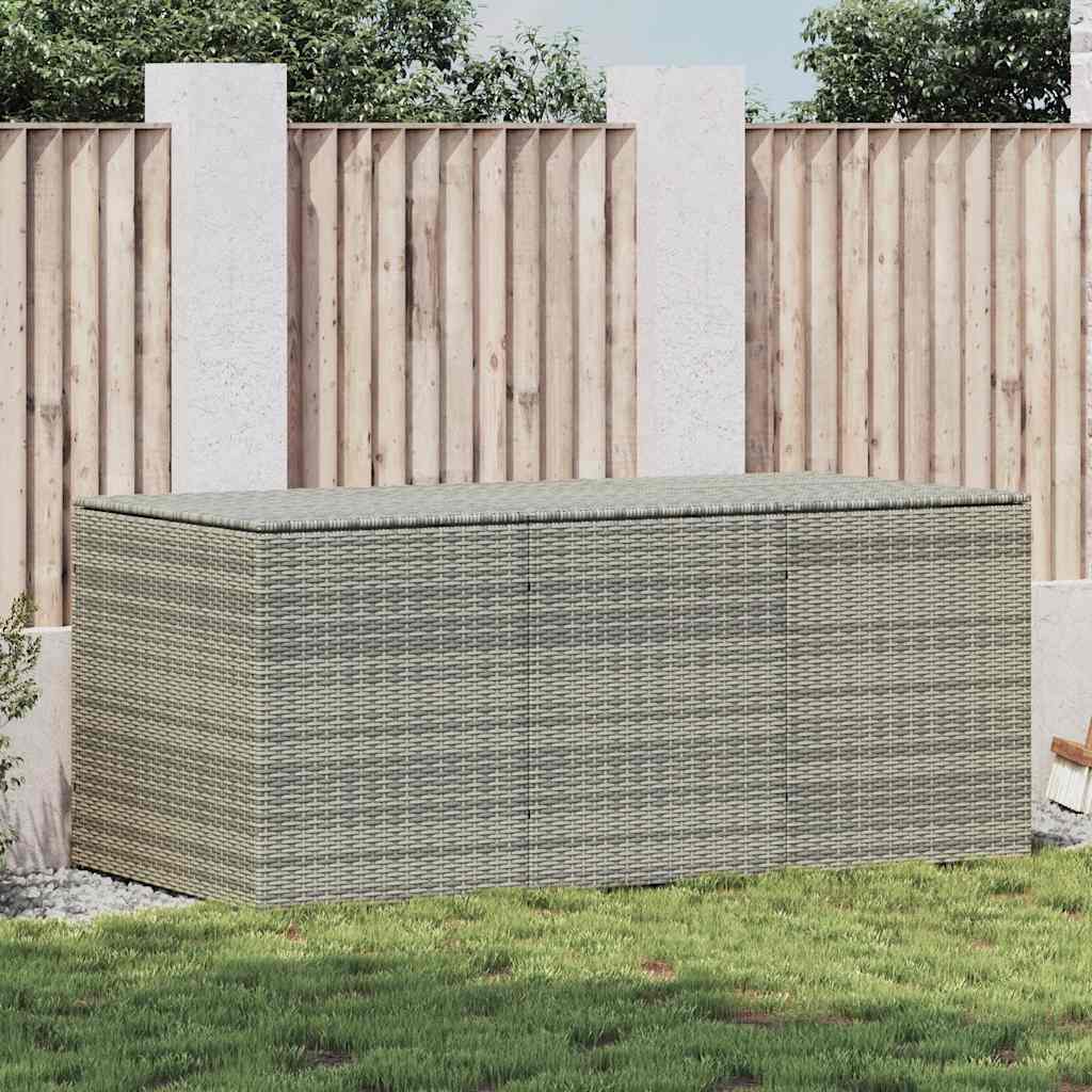 Tuinbox 180x90x70 cm poly rattan grijs is nu te koop bij PeponiXL, paradijselijk wonen!