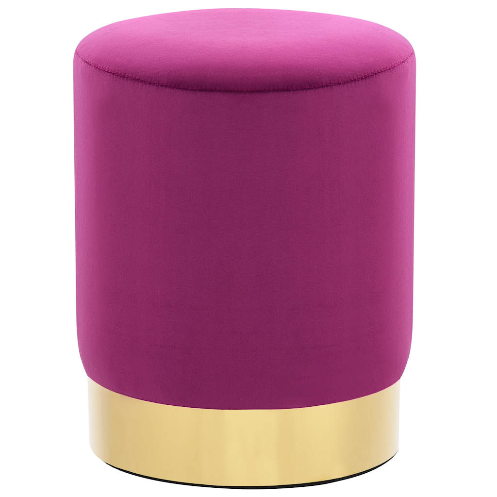 Kruk fluweel 28 x 36 cm paars en goudkleurig is nu te koop bij PeponiXL, paradijselijk wonen!