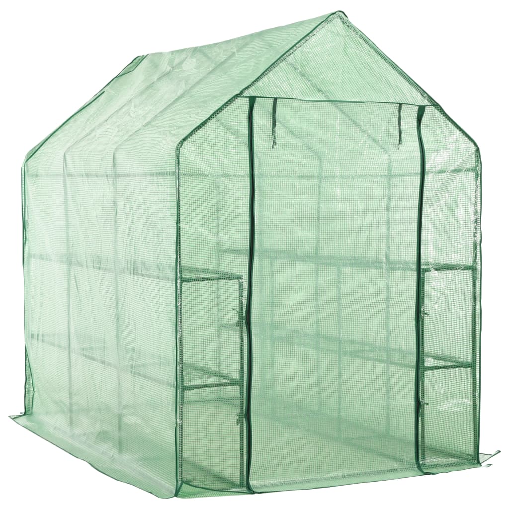 Inloopkas met 12 schappen 143x214x196 cm staal is nu te koop bij PeponiXL, paradijselijk wonen!