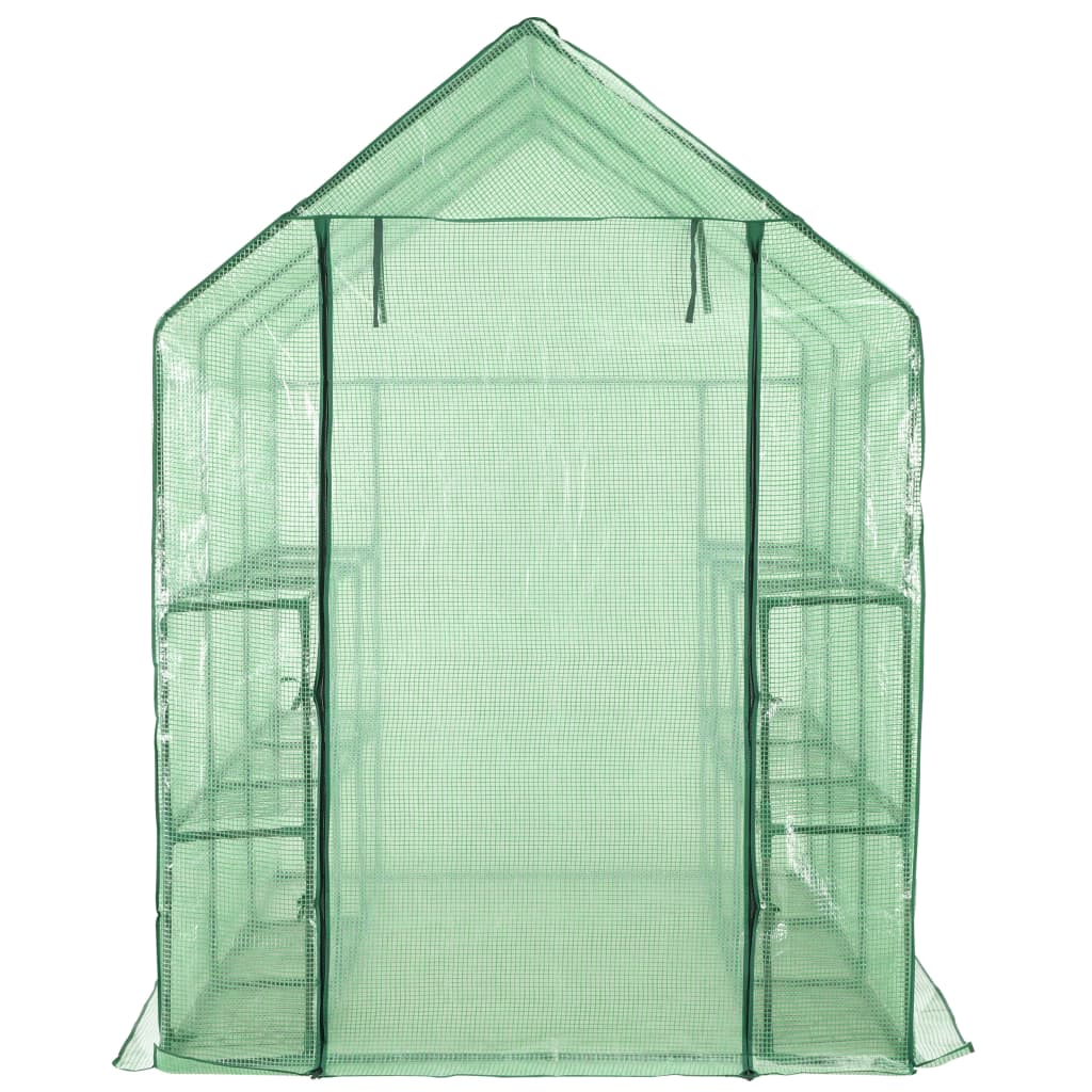 Inloopkas met 12 schappen 143x214x196 cm staal is nu te koop bij PeponiXL, paradijselijk wonen!