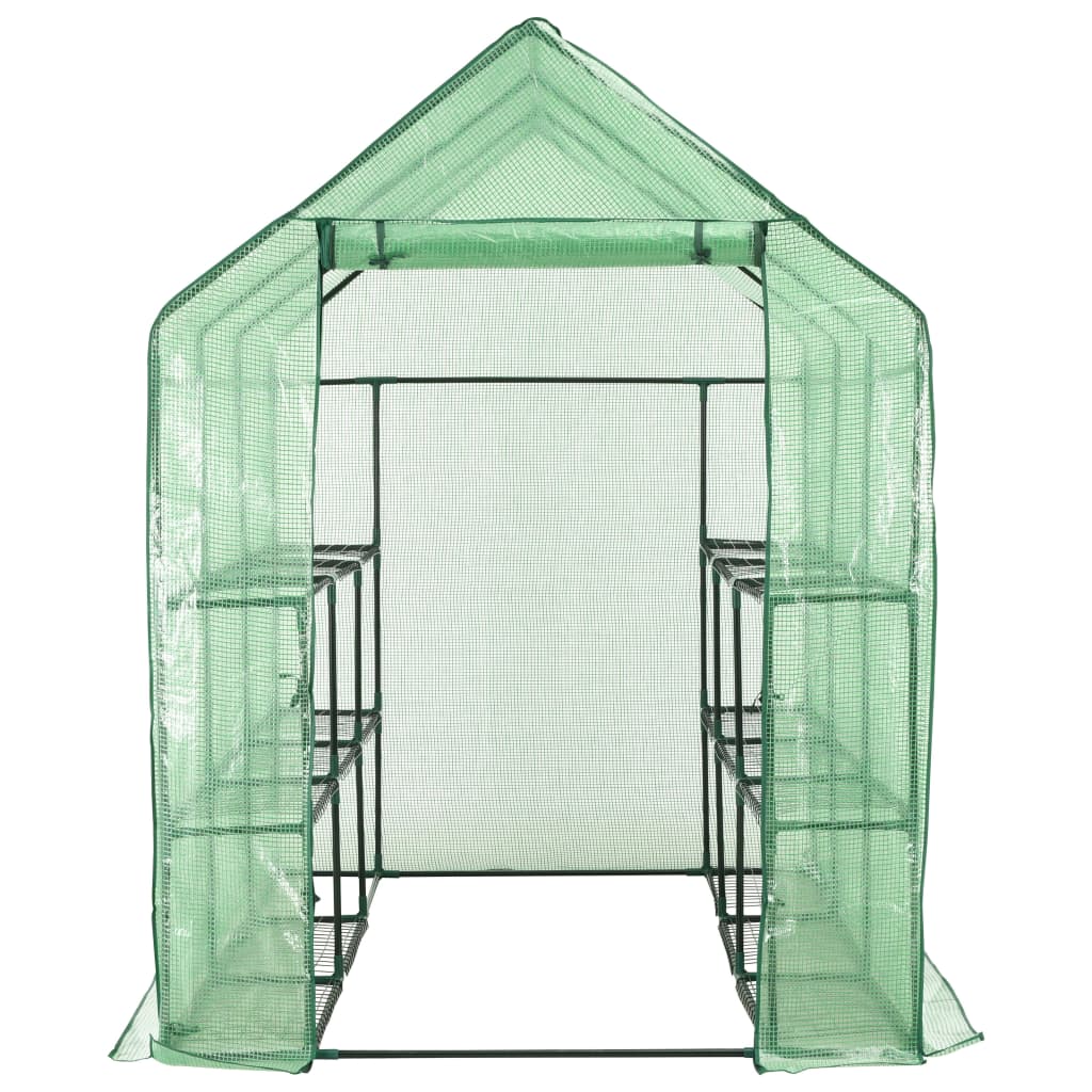 Inloopkas met 12 schappen 143x214x196 cm staal is nu te koop bij PeponiXL, paradijselijk wonen!