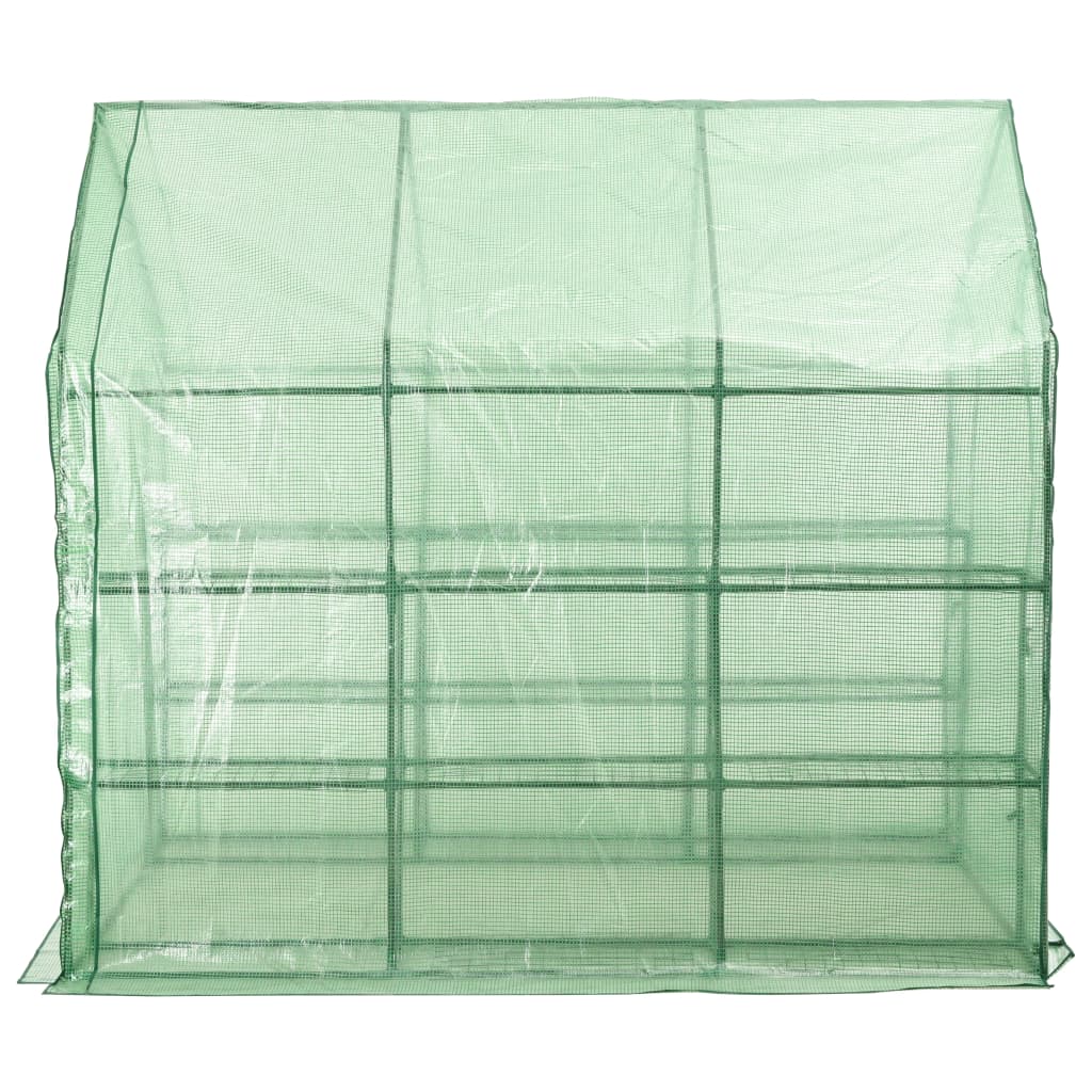 Inloopkas met 12 schappen 143x214x196 cm staal is nu te koop bij PeponiXL, paradijselijk wonen!