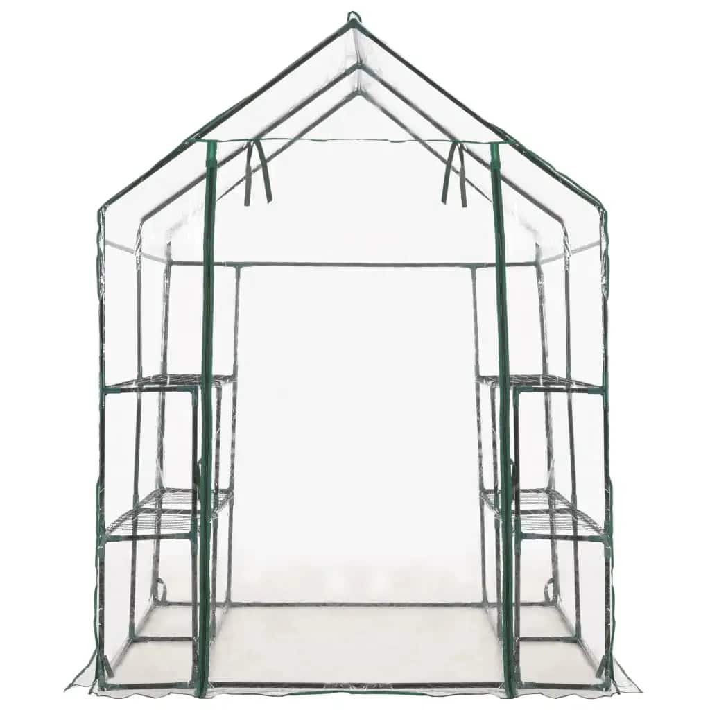Tuinkas met 8 schappen 143x143x195 cm is nu te koop bij PeponiXL, paradijselijk wonen!