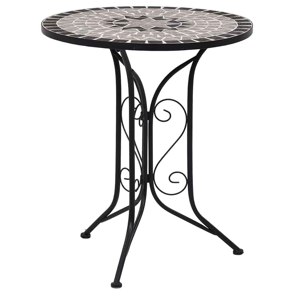 Bistrotafel mozaïek 60 cm keramiek grijs is nu te koop bij PeponiXL, paradijselijk wonen!