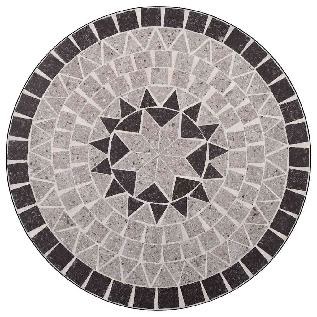 Bistrotafel mozaïek 60 cm keramiek grijs is nu te koop bij PeponiXL, paradijselijk wonen!