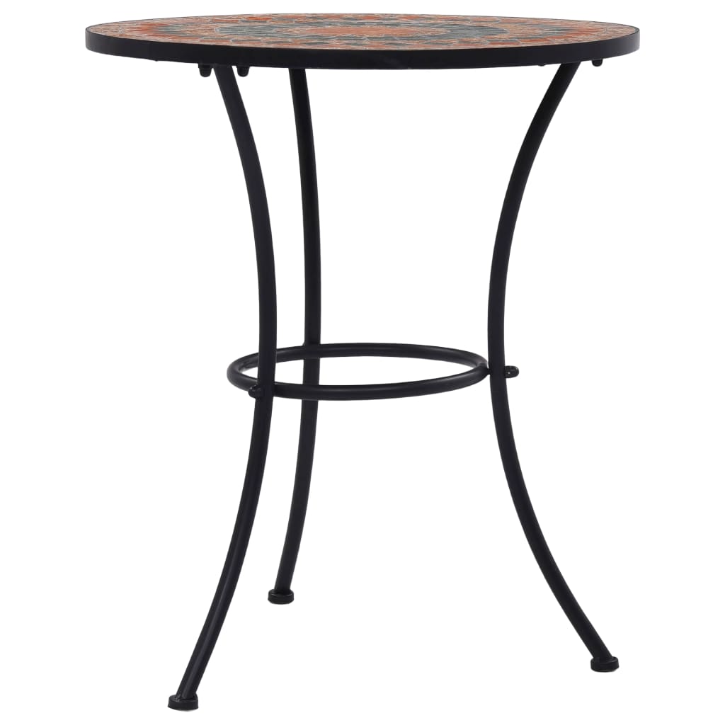 Bistrotafel mozaïek 60 cm keramiek oranje en grijs is nu te koop bij PeponiXL, paradijselijk wonen!