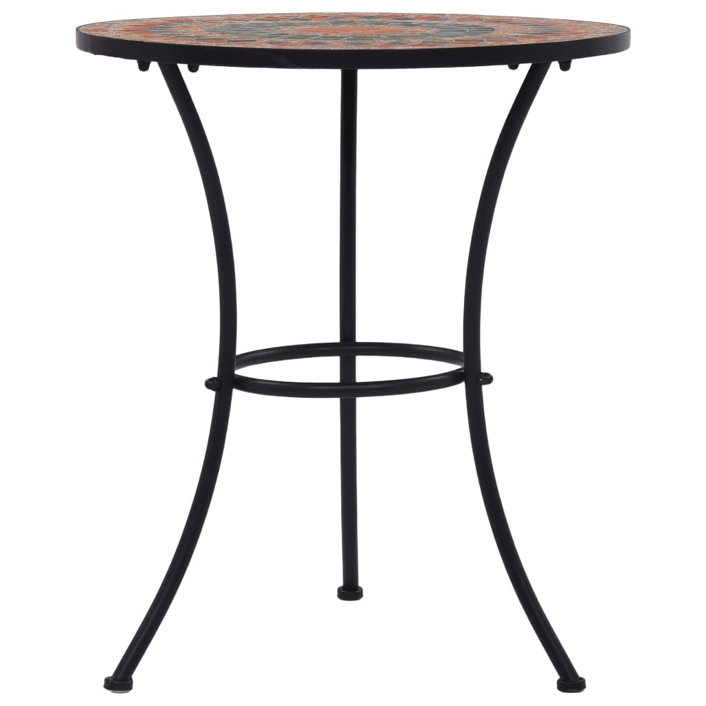 Bistrotafel mozaïek 60 cm keramiek oranje en grijs is nu te koop bij PeponiXL, paradijselijk wonen!