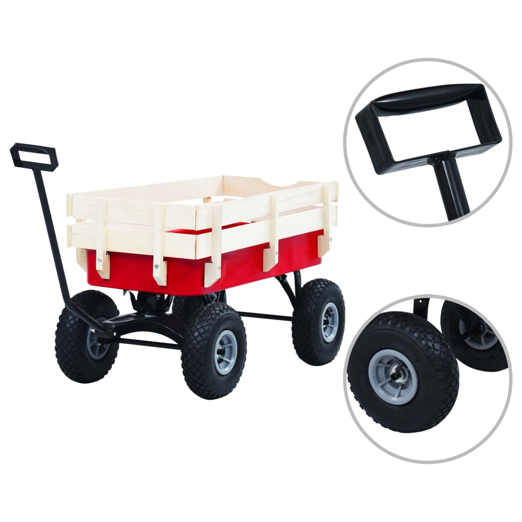 Tuinwagen 150 kg rood is nu te koop bij PeponiXL, paradijselijk wonen!