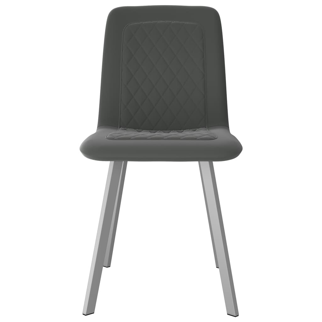 Eetkamerstoelen 2 st fluweel grijs is nu te koop bij PeponiXL, paradijselijk wonen!