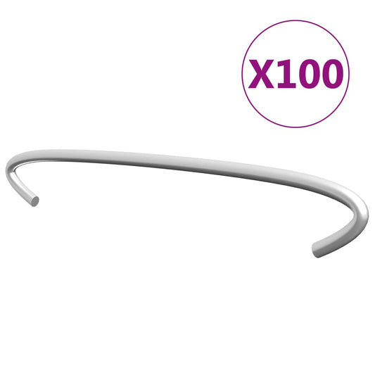 Gabionhaken 100 st 15 cm gegalvaniseerd staal is nu te koop bij PeponiXL, paradijselijk wonen!