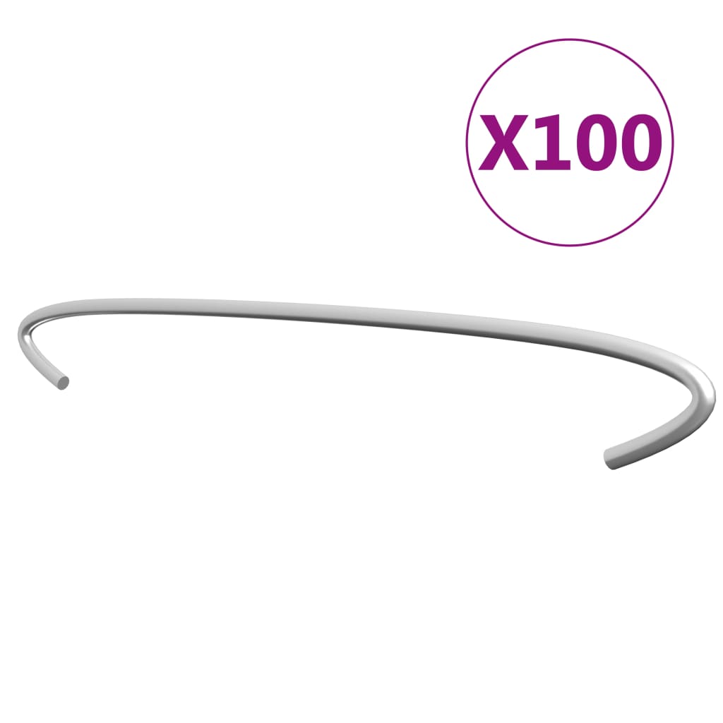 Gabionhaken 100 st 50 cm gegalvaniseerd staal is nu te koop bij PeponiXL, paradijselijk wonen!