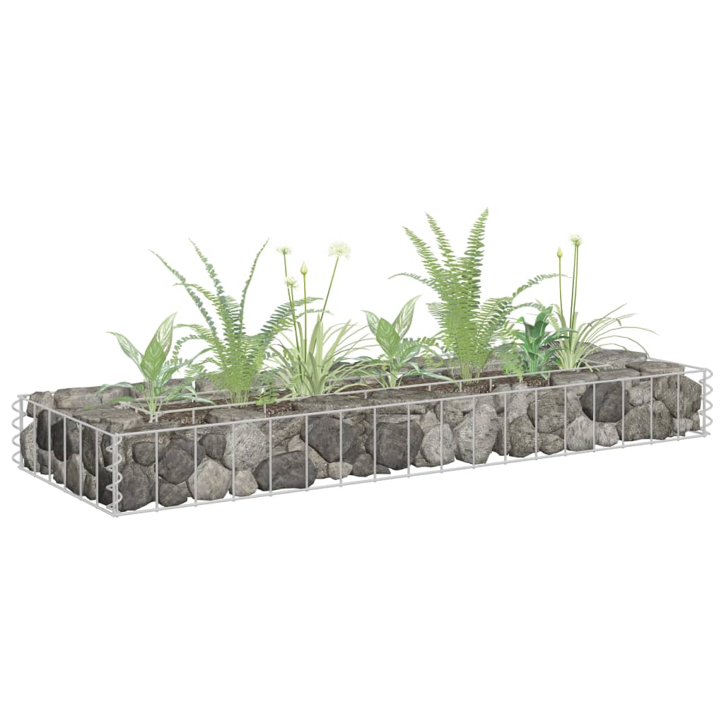 Gabion plantenbak verhoogd 90x30x10 cm gegalvaniseerd staal is nu te koop bij PeponiXL, paradijselijk wonen!