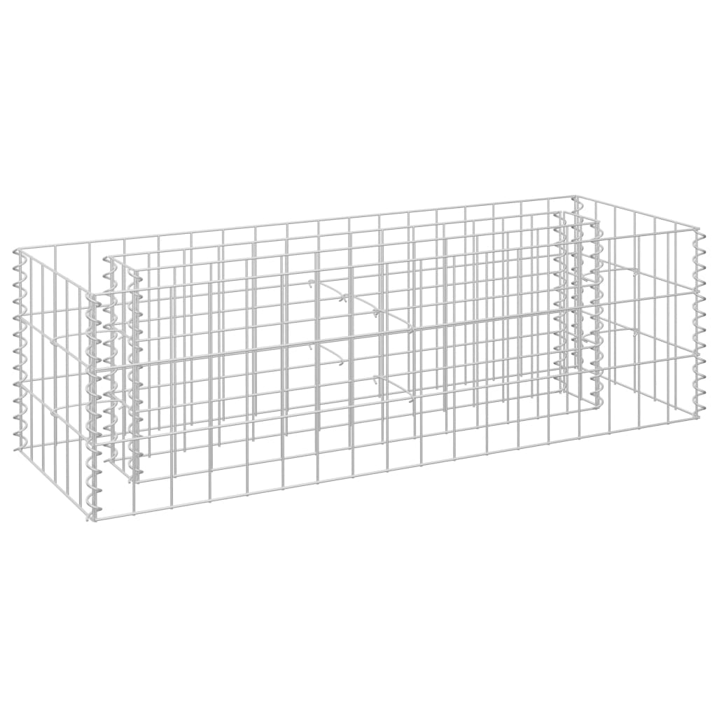 Gabion plantenbak verhoogd 90x30x30 cm gegalvaniseerd staal is nu te koop bij PeponiXL, paradijselijk wonen!