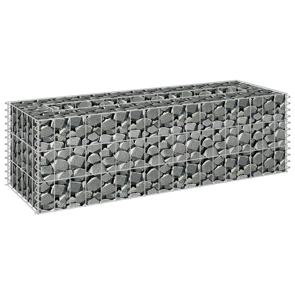 Gabion plantenbak verhoogd 90x30x30 cm gegalvaniseerd staal is nu te koop bij PeponiXL, paradijselijk wonen!